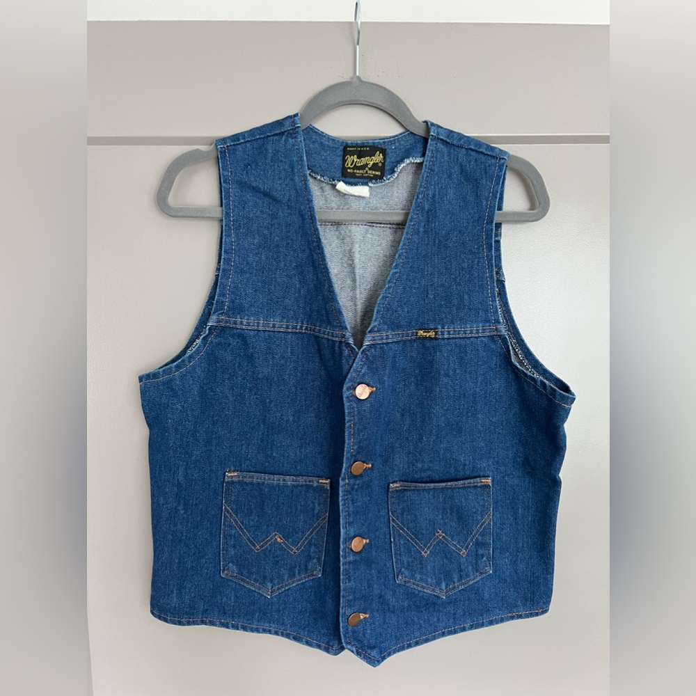 70s Vintage Wrangler Denim Vest